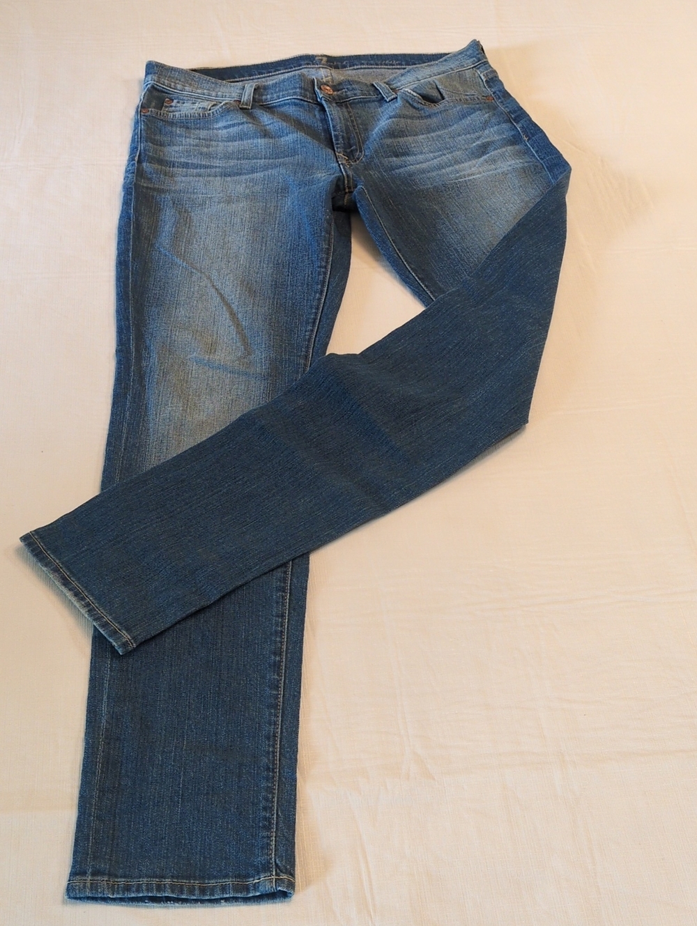 7 For All Mankind Women's Skinny Jeans - Blue Wash